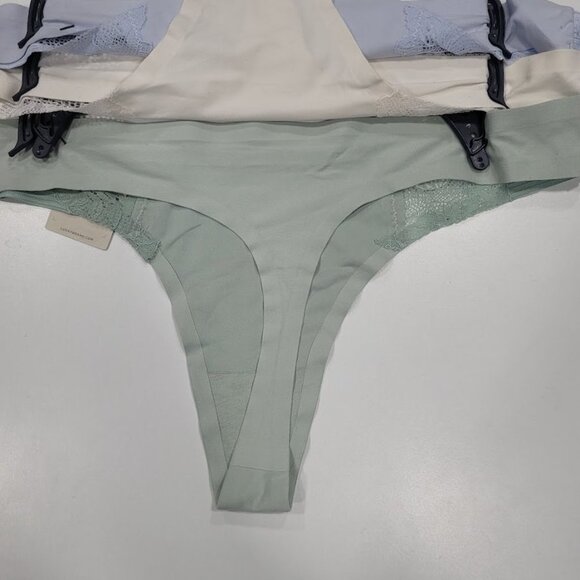 Lucky Brand Lace Trim Thongs Underwear  3-Pack - Picture 8 of 11
